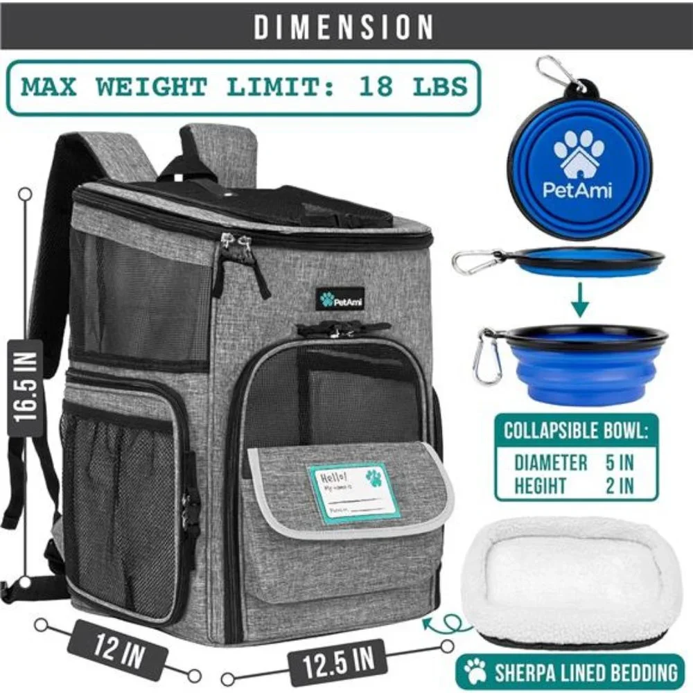 Dog Backpack Carrier,Airline Approved Cat Backpacks for Carrying Small LargeCats